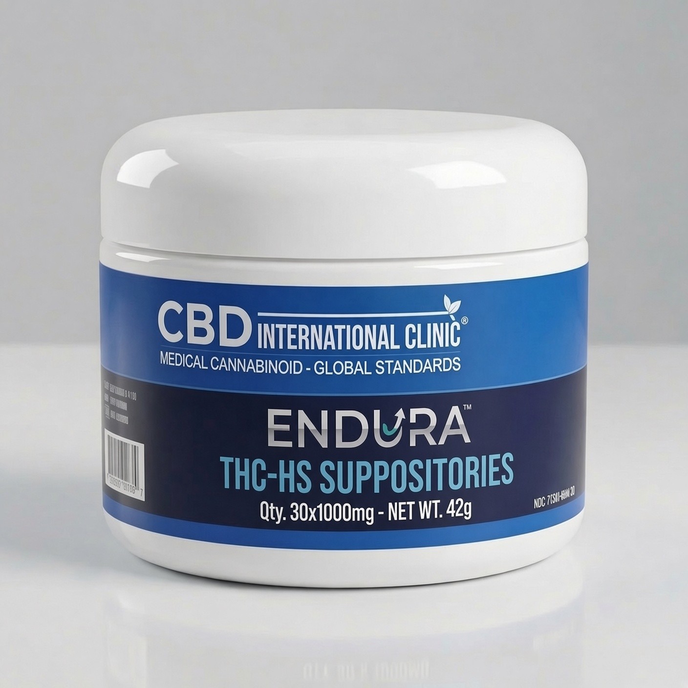 ENDURA PRODUCT IMAGE CBD International World Clinic ENDURA-PRODUCT-IMAGE-1 ENDURA THC-HS 30 An Adjunct 30 Day Cancer Suppository Treatment