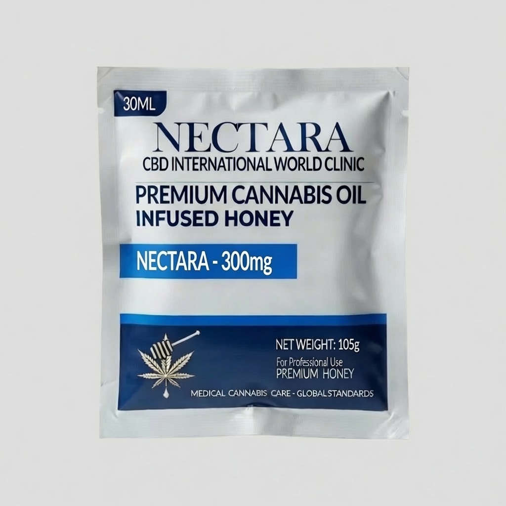 Nectara 300mg CBD International World Clinic Nectara-300mg-1 NECTARA | CANNABIS HONEY OIL 300MG -105g