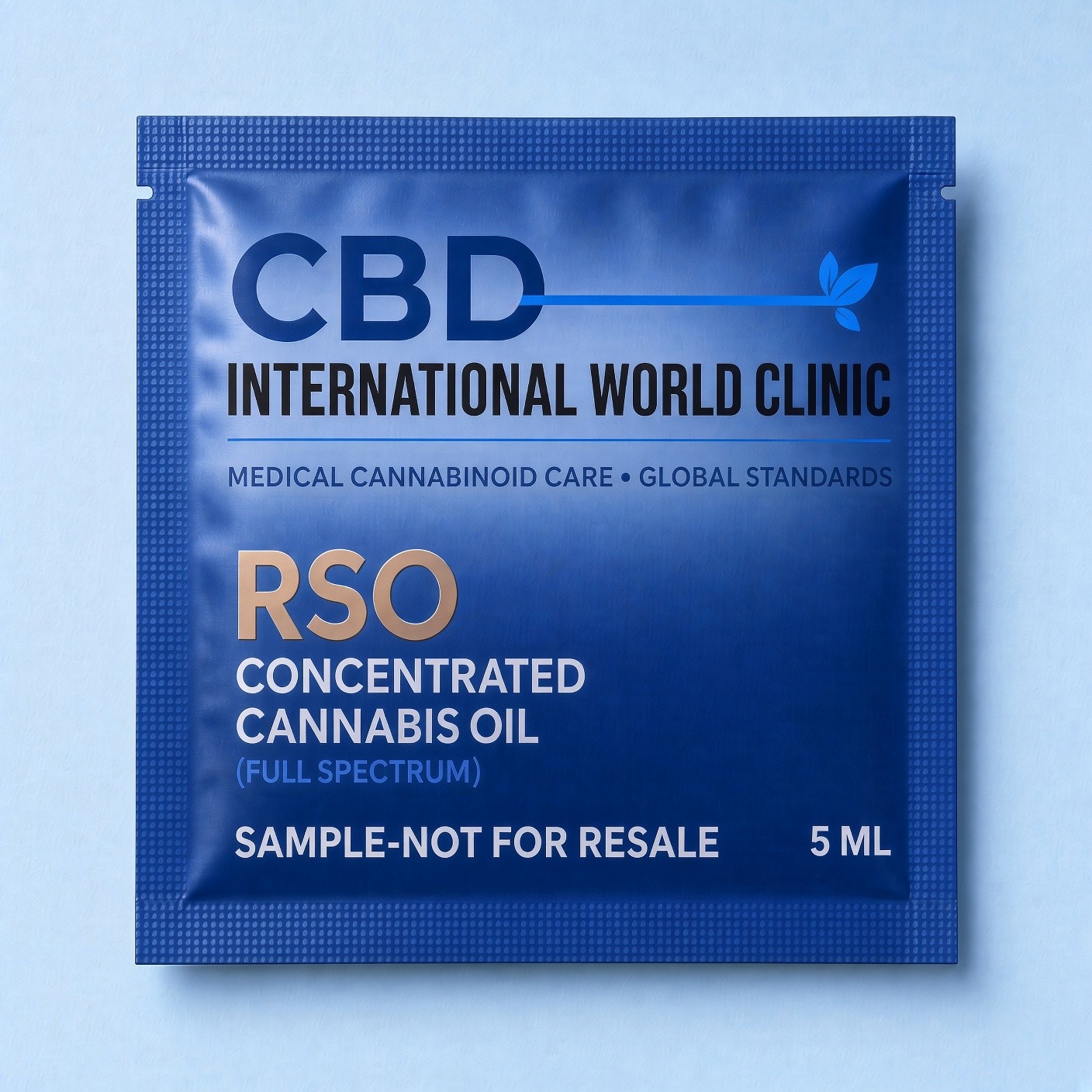 RSO SAMPLE CBD International World Clinic RSO-SAMPLE RSO-THERAPEUTICS FREE SAMPLE PACK| 5g